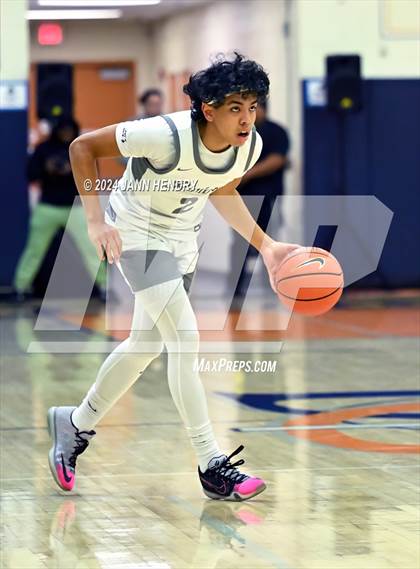 Thumbnail 3 in St. Pius X-St. Matthias Academy vs. Riviera Prep (Tarkanian Classic) photogallery.