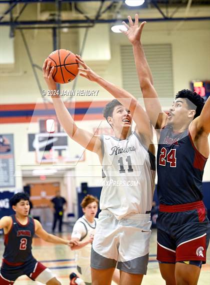 Thumbnail 3 in St. Pius X-St. Matthias Academy vs. Riviera Prep (Tarkanian Classic) photogallery.