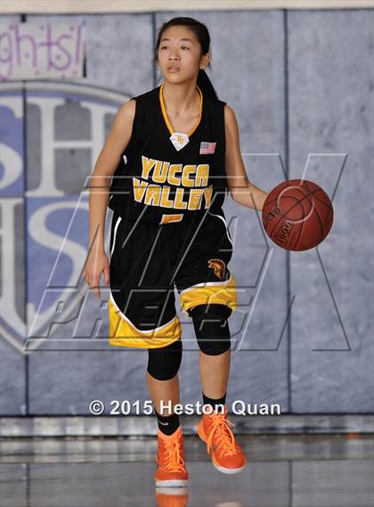Thumbnail 1 in Yucca Valley vs. Palm Desert (MaxPreps Holiday Classic) photogallery.
