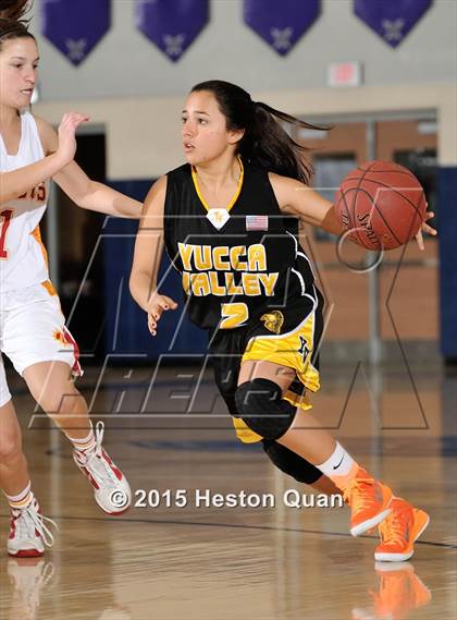 Thumbnail 1 in Yucca Valley vs. Palm Desert (MaxPreps Holiday Classic) photogallery.