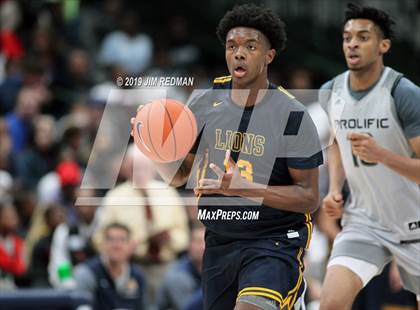 Thumbnail 3 in Prolific Prep of Napa Christian vs. St. Mark's (Thanksgiving Hoopfest) photogallery.