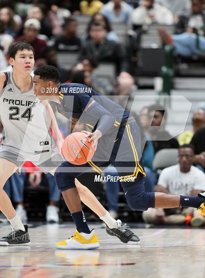 Thumbnail 1 in Prolific Prep of Napa Christian vs. St. Mark's (Thanksgiving Hoopfest) photogallery.