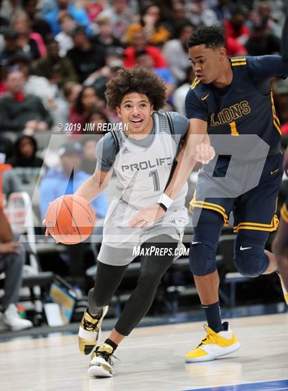 Thumbnail 1 in Prolific Prep of Napa Christian vs. St. Mark's (Thanksgiving Hoopfest) photogallery.