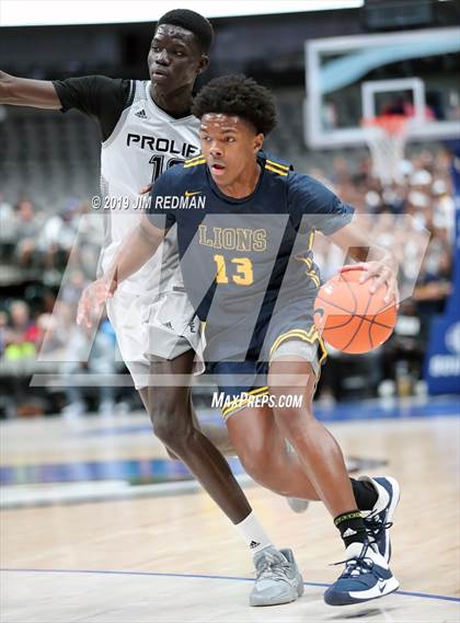 Thumbnail 1 in Prolific Prep of Napa Christian vs. St. Mark's (Thanksgiving Hoopfest) photogallery.