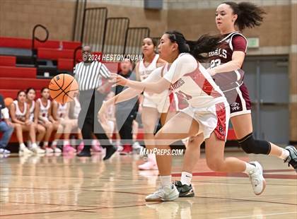 Thumbnail 1 in Notre Dame Academy vs. Palos Verdes (Battle at the Beach) photogallery.