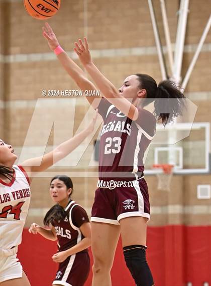 Thumbnail 2 in Notre Dame Academy vs. Palos Verdes (Battle at the Beach) photogallery.