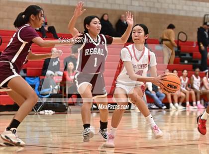 Thumbnail 3 in Notre Dame Academy vs. Palos Verdes (Battle at the Beach) photogallery.