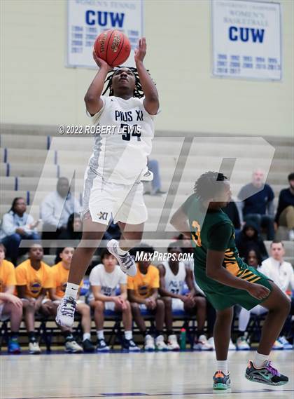 Thumbnail 3 in Pius XI Catholic VS Martin Luther (Wisconsin Basketball Yearbook Shootout) photogallery.