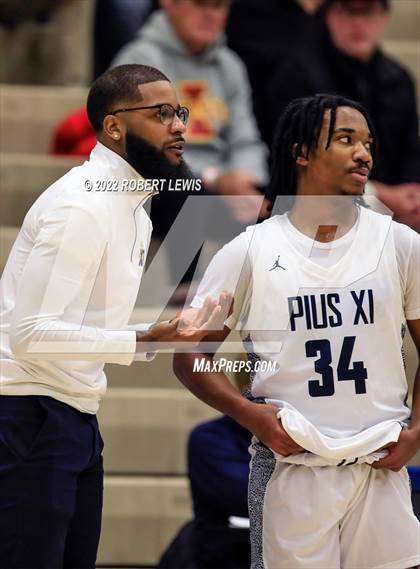 Thumbnail 2 in Pius XI Catholic VS Martin Luther (Wisconsin Basketball Yearbook Shootout) photogallery.