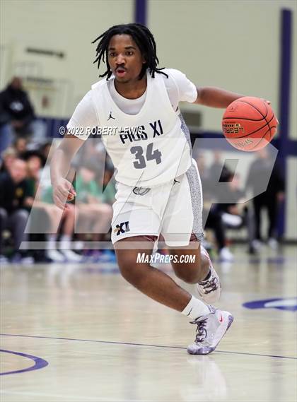 Thumbnail 1 in Pius XI Catholic VS Martin Luther (Wisconsin Basketball Yearbook Shootout) photogallery.