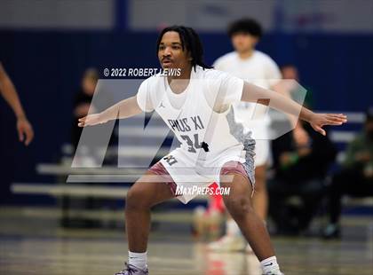 Thumbnail 2 in Pius XI Catholic VS Martin Luther (Wisconsin Basketball Yearbook Shootout) photogallery.