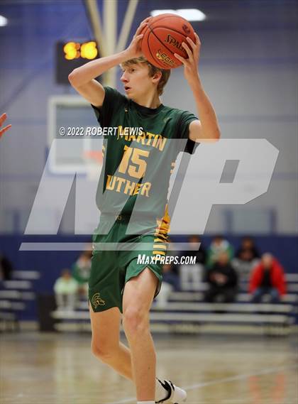 Thumbnail 2 in Pius XI Catholic VS Martin Luther (Wisconsin Basketball Yearbook Shootout) photogallery.