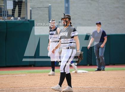 Thumbnail 2 in Beckville vs. Forsan (UIL 2A Softball Semifinal) photogallery.