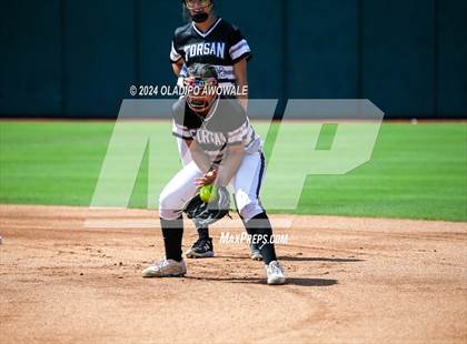 Thumbnail 2 in Beckville vs. Forsan (UIL 2A Softball Semifinal) photogallery.
