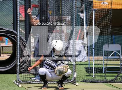 Thumbnail 2 in Beckville vs. Forsan (UIL 2A Softball Semifinal) photogallery.