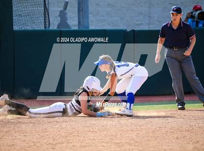 Thumbnail 2 in Beckville vs. Forsan (UIL 2A Softball Semifinal) photogallery.