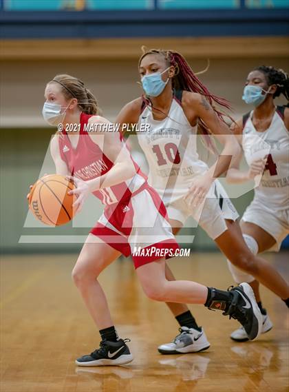 Thumbnail 3 in Wayne Christian vs Trinity Christian (NCISAA State Tournament - Third Round) photogallery.
