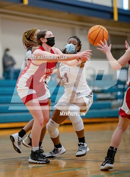 Thumbnail 3 in Wayne Christian vs Trinity Christian (NCISAA State Tournament - Third Round) photogallery.