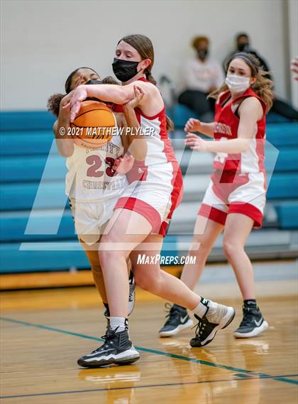 Thumbnail 2 in Wayne Christian vs Trinity Christian (NCISAA State Tournament - Third Round) photogallery.