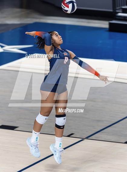 Thumbnail 2 in Seven Lakes vs Dawson (UIL 6A Volleyball Regional) photogallery.