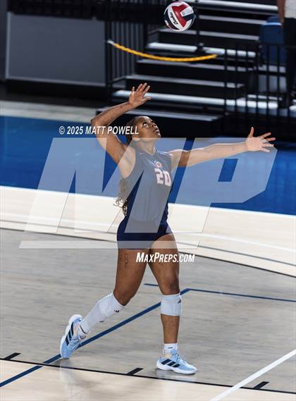 Thumbnail 1 in Seven Lakes vs Dawson (UIL 6A Volleyball Regional) photogallery.