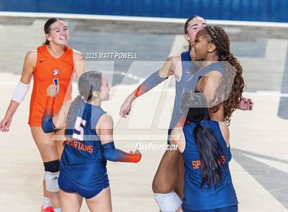 Thumbnail 2 in Seven Lakes vs Dawson (UIL 6A Volleyball Regional) photogallery.