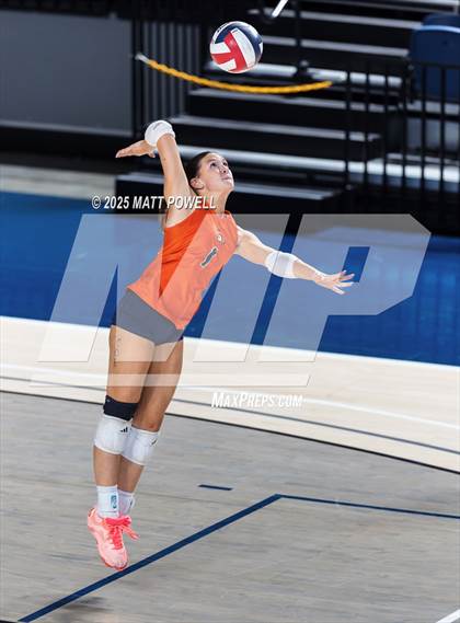 Thumbnail 2 in Seven Lakes vs Dawson (UIL 6A Volleyball Regional) photogallery.