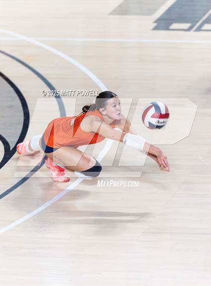 Thumbnail 2 in Seven Lakes vs Dawson (UIL 6A Volleyball Regional) photogallery.