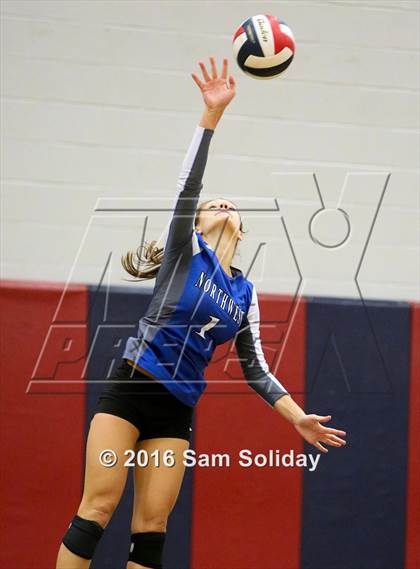 Thumbnail 1 in Blue Valley West vs. Northwest photogallery.