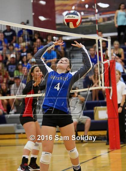 Thumbnail 1 in Blue Valley West vs. Northwest photogallery.