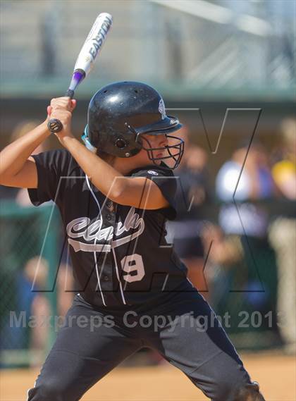 Thumbnail 2 in Clark vs Brennan (NISD Softball Tournament) photogallery.