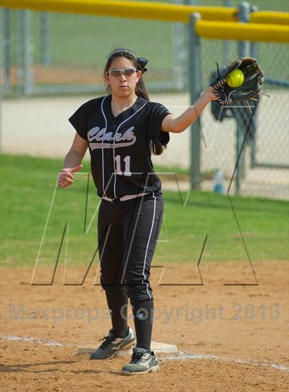 Thumbnail 2 in Clark vs Brennan (NISD Softball Tournament) photogallery.