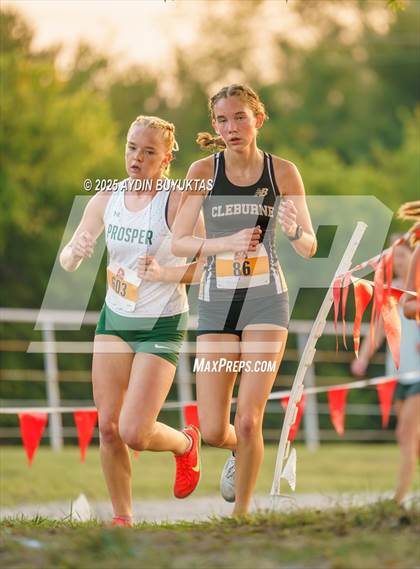 Thumbnail 2 in Lovejoy XC Fall Festival 2025 Girls Elite Varsity photogallery.