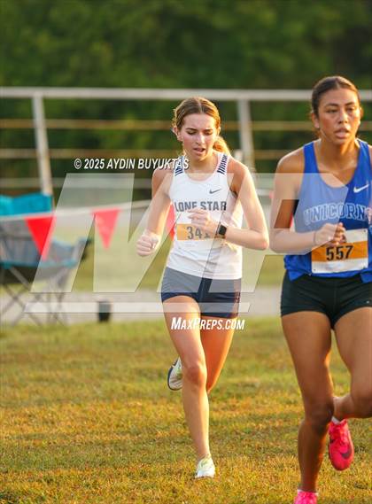 Thumbnail 1 in Lovejoy XC Fall Festival 2025 Girls Elite Varsity photogallery.
