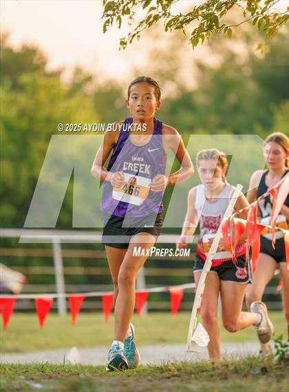 Thumbnail 2 in Lovejoy XC Fall Festival 2025 Girls Elite Varsity photogallery.