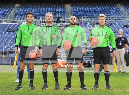 Thumbnail 3 in Mater Dei Catholic vs Castle Park (Soccer at the Q) photogallery.