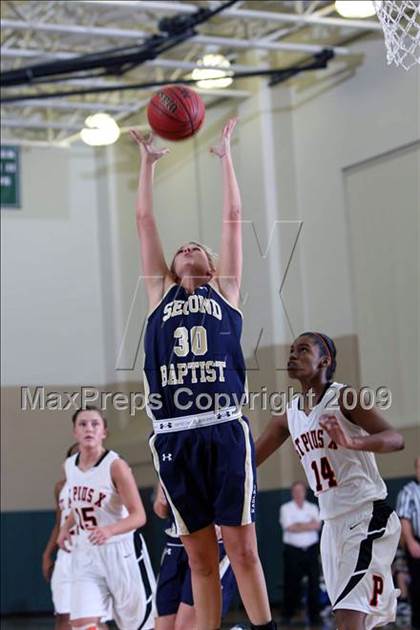 Thumbnail 2 in St. Pius X vs Second Baptist (John Cooper Invitational 2009) photogallery.