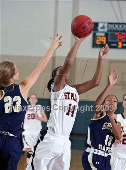 Thumbnail 1 in St. Pius X vs Second Baptist (John Cooper Invitational 2009) photogallery.