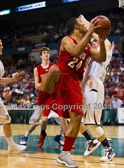 Thumbnail 2 in St. John's Prep vs. St. John's (MIAA Division 1 Final) photogallery.