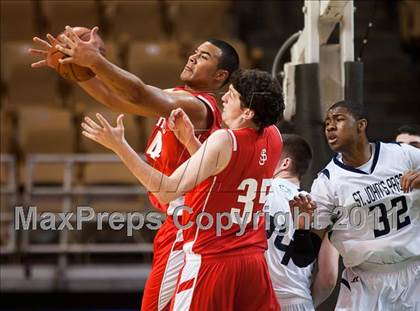Thumbnail 3 in St. John's Prep vs. St. John's (MIAA Division 1 Final) photogallery.