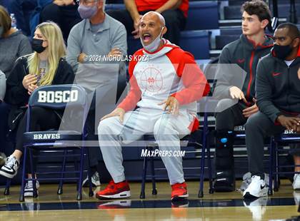 Thumbnail 1 in Mater Dei vs. St. John Bosco photogallery.