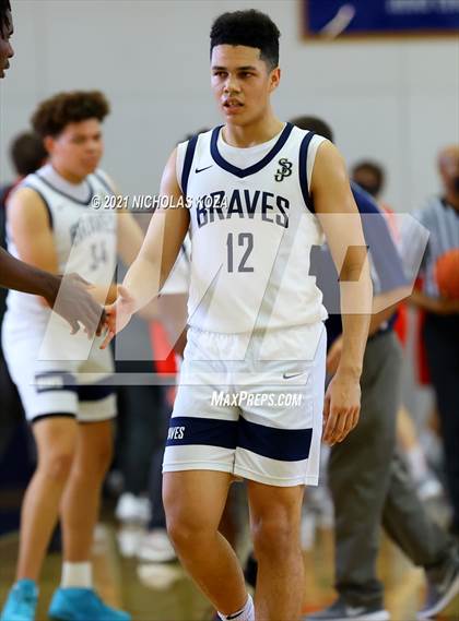 Thumbnail 2 in Mater Dei vs. St. John Bosco photogallery.