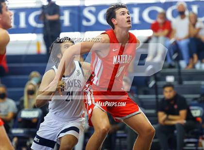 Thumbnail 3 in Mater Dei vs. St. John Bosco photogallery.