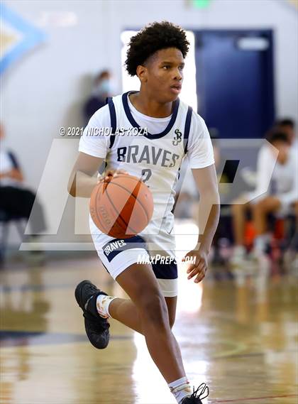 Thumbnail 1 in Mater Dei vs. St. John Bosco photogallery.