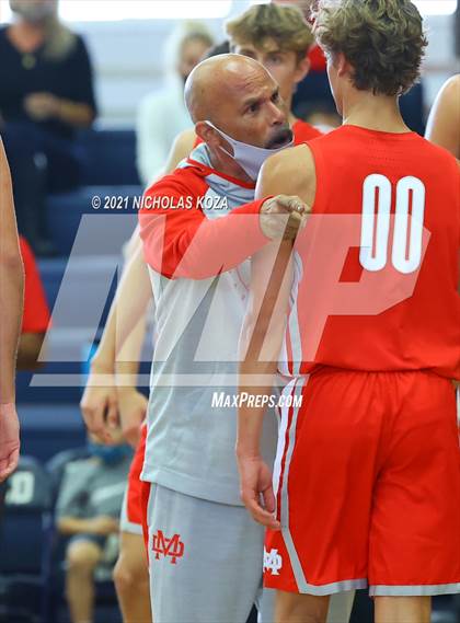 Thumbnail 3 in Mater Dei vs. St. John Bosco photogallery.