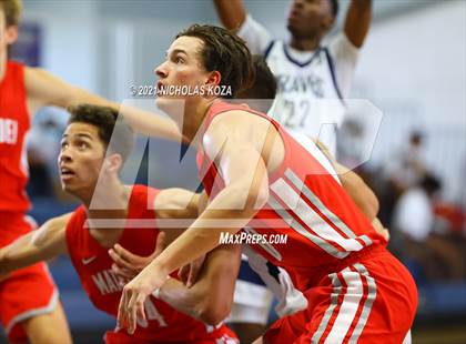 Thumbnail 1 in Mater Dei vs. St. John Bosco photogallery.