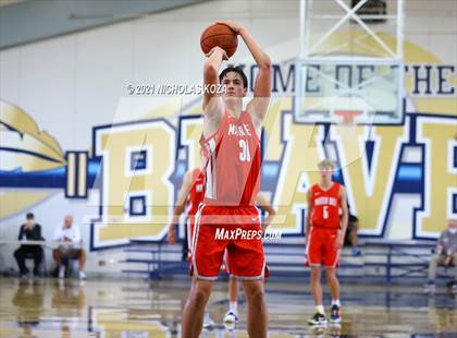 Thumbnail 2 in Mater Dei vs. St. John Bosco photogallery.