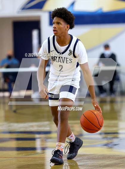 Thumbnail 3 in Mater Dei vs. St. John Bosco photogallery.