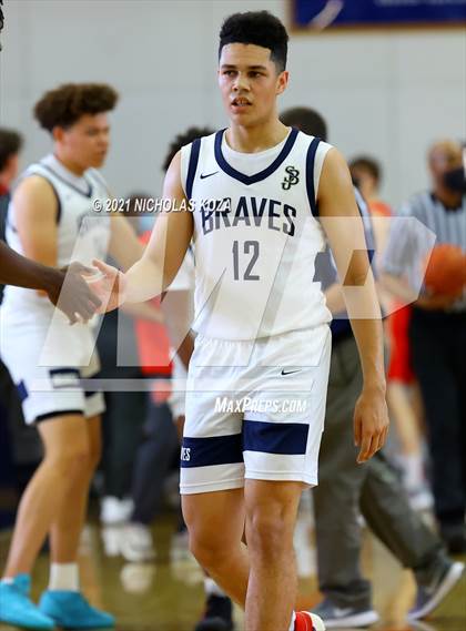 Thumbnail 1 in Mater Dei vs. St. John Bosco photogallery.