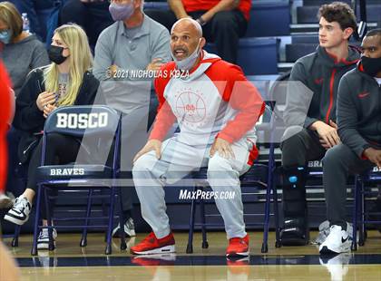 Thumbnail 2 in Mater Dei vs. St. John Bosco photogallery.